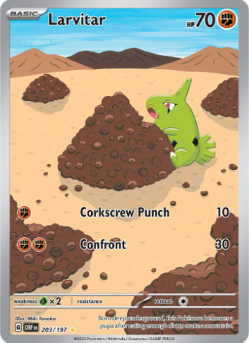Larvitar - 203/197 - SV03: Obsidian Flames (OBF)