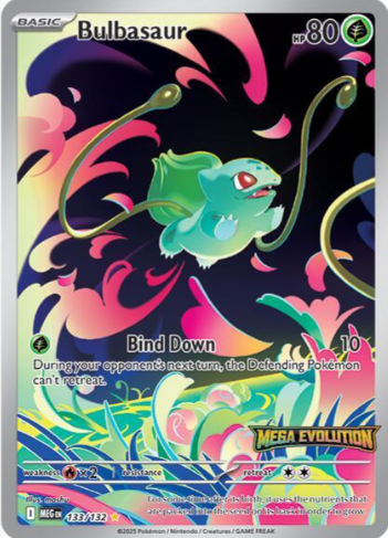 Bulbasaur - 133/132 (Mega Evolution Stamped) - Miscellaneous Cards & Products (MCAP)