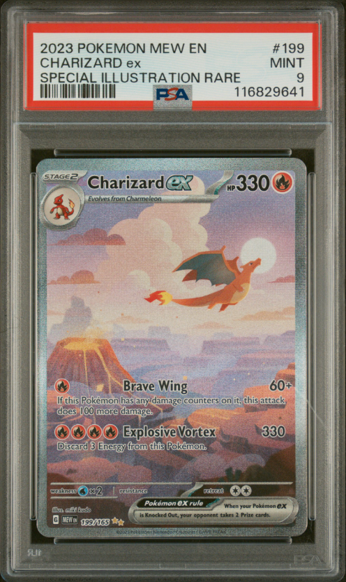 Sequential Cert PSA 9 Set Charizard Ex 199 Charmeleon 169 Charmander 168 SV 151